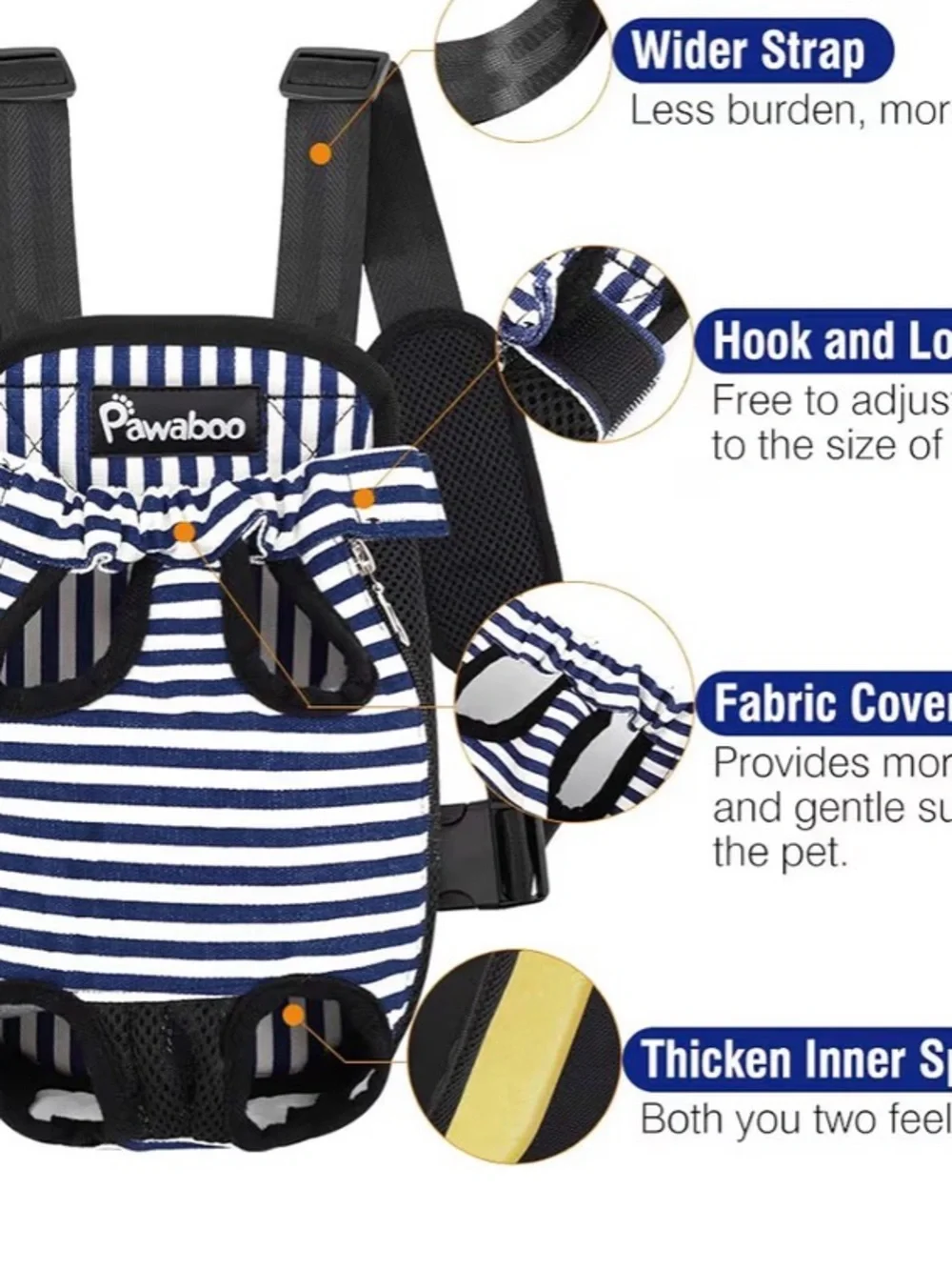Pawaboo Small pet carrier backpack